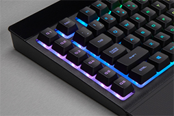 画像ギャラリー No.004のサムネイル画像 / Corsairのワイヤレス&ワイヤード対応キーボード「K57 RGB」が国内発売。独自の低遅延ワイヤレスとBluetooth 4.2に対応