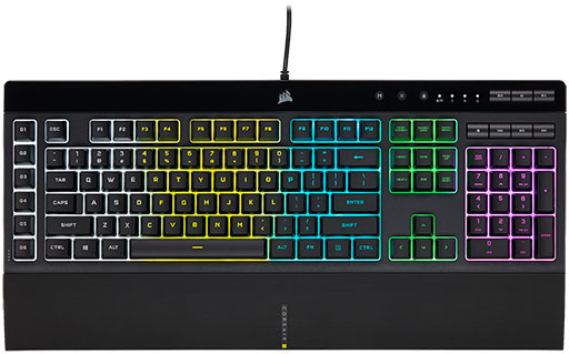 画像ギャラリー No.001のサムネイル画像 / Corsair,キーボード「K55 RGB PRO」シリーズを発表。独立マクロキーを備えたメンブレンキーボード