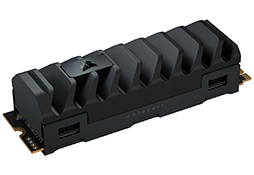 画像ギャラリー No.001のサムネイル画像 / 液冷モデルも用意。ヒートシンク付きPCIe 4.0対応M.2 SSDがCorsairから登場
