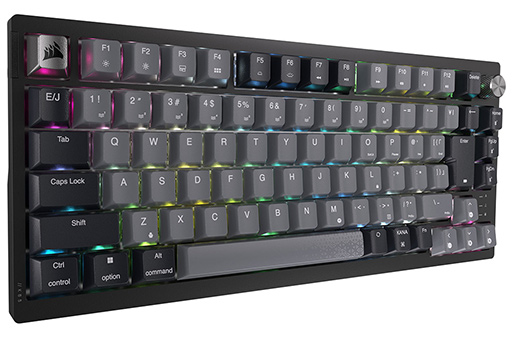 キースイッチ交換可能な10キーレスキーボード「K65 PLUS