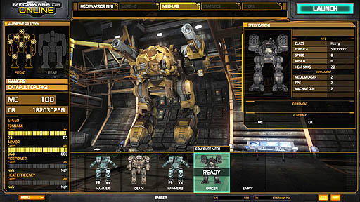 画像ギャラリー No.004のサムネイル画像 / 「MechWarrior Online」の予約パッケージの詳細が明らかに。インゲームマネーのほか,アーリーアクセス権や特製メックなどが同梱