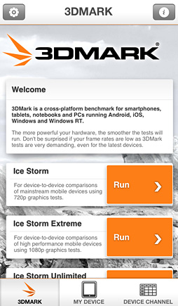 画像ギャラリー No.002のサムネイル画像 / iOS用の「3DMark」公開。WindowsタブレットやAndroid端末との3D性能比較が可能に