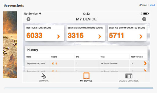 ���������꡼ No.001�Υ���ͥ������ / Futuremark��iOS�ǡ�3DMark�פ�64bit�б��С������������iPhone 5s��iPad Air�ʤɤǥ�������¿������