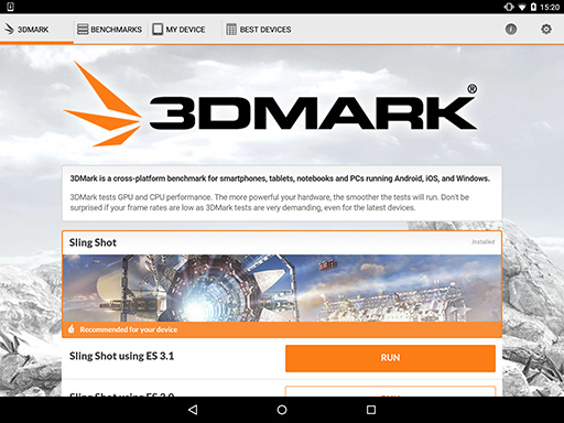���������꡼ No.002�Υ���ͥ������ / Android�ǡ�3DMark�פ��᥸�㡼���åץǡ��ȡ�OpenGL ES 3.1/3.0�б��ο��ƥ��ȡ�Sling Shot�פ��ä��