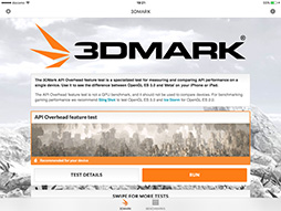 ���������꡼ No.008�Υ���ͥ������ / Futuremark��iOS�ǡ�3DMark�פο��ƥ��ȡ�Sling Shot�פȡ�API Overhead feature test�פ��꡼��