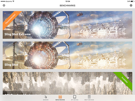 画像ギャラリー No.003のサムネイル画像 / iOS版「3DMark」に,OpenGL ES 3.1対応テスト「Sling Shot Extreme」が加わる。ハイエンドのAndroidデバイスと横並び比較が可能に