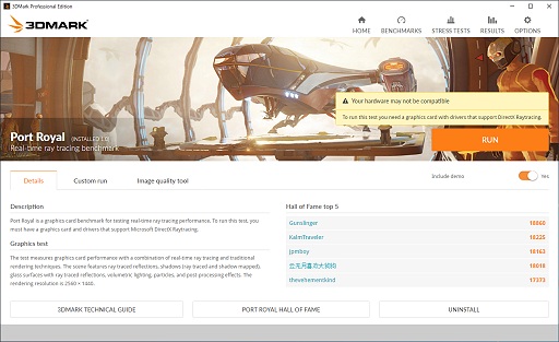 画像ギャラリー No.003のサムネイル画像 / DXRベースのレイトレーシングテスト「Port Royal」が「3DMark」に加わる
