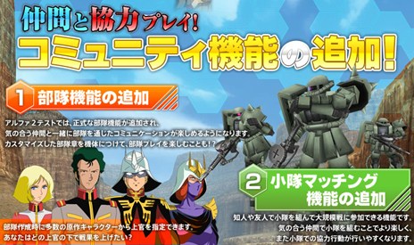 画像ギャラリー No.002のサムネイル画像 / 「機動戦士ガンダム オンライン」のα2テストは2012年のゴールデンウィークに実施。プロモーションサイトではアップデート内容などが公開に