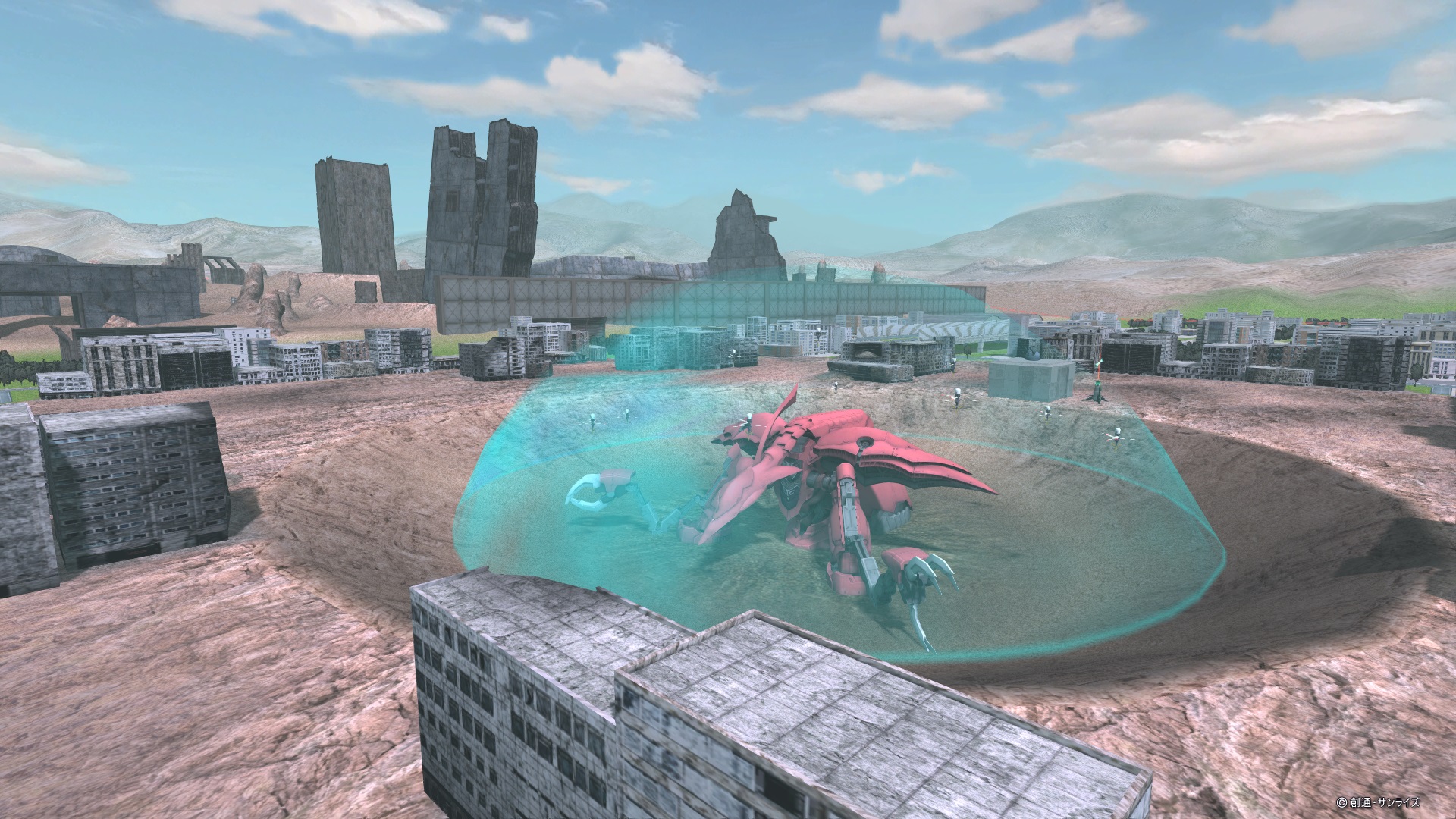 画像集 006 機動戦士ガンダムオンライン に新規フィールド トリントン港湾基地 が登場 4gamer Net