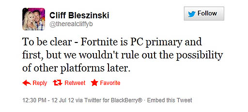 画像ギャラリー No.005のサムネイル画像 / ゾンビアクション「Fortnite」は,「Unreal Engine 4」を使った初のゲームになると,開発者のクリフ・ブレジンスキー氏が語る