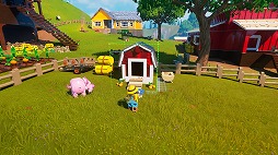 画像ギャラリー No.003のサムネイル画像 / 「レゴ フォートナイト」最新アップデート「農場の仲間たち」を実施。野生のウシやブタを手懐けて,農場で飼育可能に