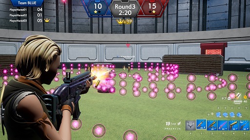 ���������꡼ No.003�Υ���ͥ������ / �֥ե����ȥʥ��ȡ׿����ꥨ���ƥ��֥ޥåס�BARRAGE ARENA 3v3�פ������ˡ�����STG�Τ褦�ʥ����󥰤��θ����Ǥ���