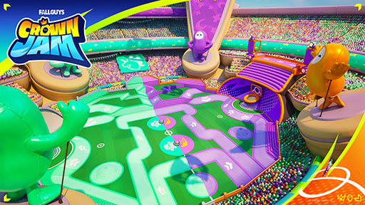 Imagem em miniatura da Galeria de Imagens nº 002 / “Fortnite”, um novo modo “Fall Guys Crown Jam” em colaboração com Fall Guys será distribuído por tempo limitado a partir de 23 de janeiro. Batalha em equipe misturada com caos 3v3