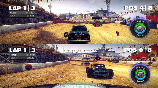 画像ギャラリー No.004のサムネイル画像 / 「DiRT Showdown」の最新情報公開。ただ当てればいいってものじゃない,ライバル車に与えるダメージについて