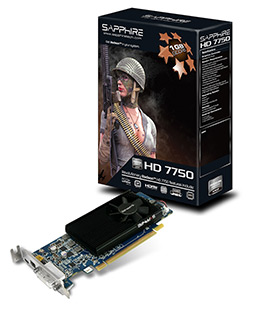 画像ギャラリー No.001のサムネイル画像 / Low Profile対応で1スロット仕様のSapphire製HD 7750搭載カードが登場