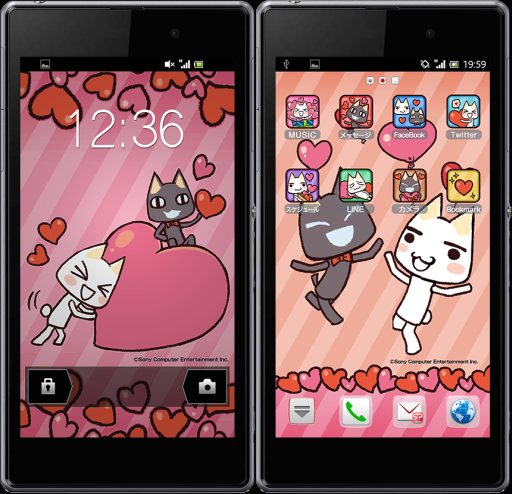 スマホを どこでもいっしょ 仕様にできるきせかえセットがコミュニティアプリ Cocoppa で配信中