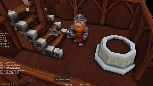 画像集#005のサムネイル/ドワーフを率いて地下施設を建設するストラテジー「A Game of Dwarves」を，Paradox Interactiveが発表