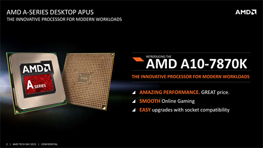 画像ギャラリー No.003のサムネイル画像 / AMD,「A10-7870K」を発表。Godavariと呼ばれていた新型APUは1万9000円弱で発売に