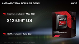 画像ギャラリー No.007のサムネイル画像 / AMD,「A10-7870K」を発表。Godavariと呼ばれていた新型APUは1万9000円弱で発売に