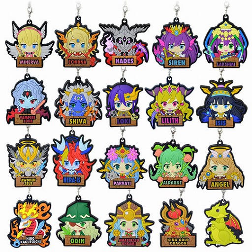 画像ギャラリー No.001のサムネイル画像 / 「パズル＆ドラゴンズ」，シヴァやイシスなどのラバーストラップ20種が発売