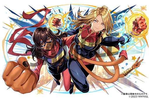 画像ギャラリー No.002のサムネイル画像 / 「パズドラ」×「MARVEL」コラボ第3弾が11月10日から開始に。キャプテン・マーベル&ミズ・マーベルなど,ヒーローたちがペアになって登場
