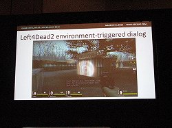 画像集#014のサムネイル/［GDC 2012］Valve，データベースを使ったファジーな会話システムを紹介するレクチャーを実施。シンプルな原理で，複雑な会話も可能に