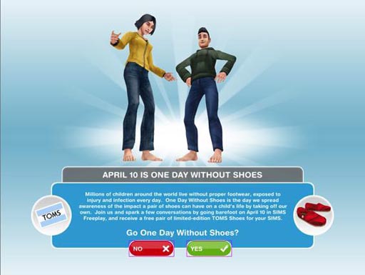 画像ギャラリー No.001のサムネイル画像 / 「The Sims フリープレイ」,ゲーム内でのチャリティイベントを本日実施