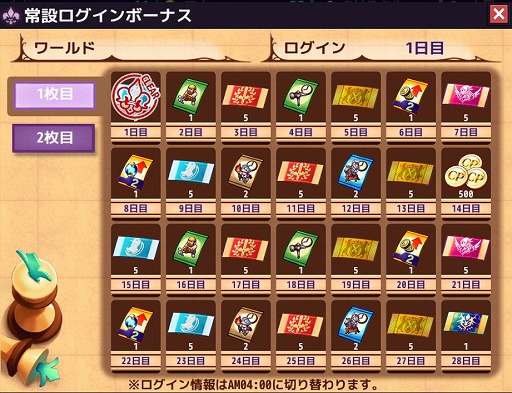 画像ギャラリー No.002のサムネイル画像 / 「ロードオブナイツ」,アップデートでログインボーナスの機能が常設に