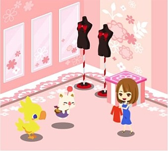 画像ギャラリー No.003のサムネイル画像 / 「ガルショ☆」が「チョコボのチョコッと農園」とコラボを実施。限定家具が登場