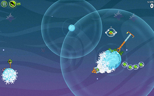 画像ギャラリー No.006のサムネイル画像 / 【PR】「Androidアプリレビュー」第2回:あの「Angry Birds」が宇宙へ! 「Angry Birds Space」は,これまでとひと味違う“重力”に注目のタイトルだ