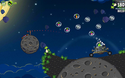 画像ギャラリー No.009のサムネイル画像 / 【PR】「Androidアプリレビュー」第2回:あの「Angry Birds」が宇宙へ! 「Angry Birds Space」は,これまでとひと味違う“重力”に注目のタイトルだ
