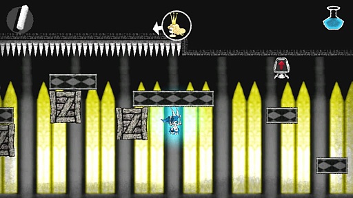 画像ギャラリー No.007のサムネイル画像 / 「Dokuro」,重力反転装置で天地が逆さまになる「エントランス」ステージを公開