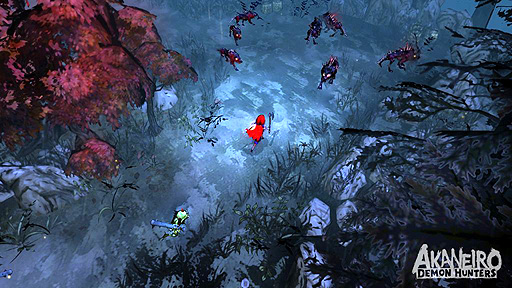 画像ギャラリー No.002のサムネイル画像 / アメリカン・マギー氏の新作は,日本を舞台にした「Akaneiro: Demon Hunters」。グリム童話の赤ずきんが妖怪と戦うRPG