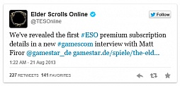 画像集#002のサムネイル/［gamescom］「The Elder Scrolls Online」は月額料金制を導入へ。Zenimax Online Mediaが発表