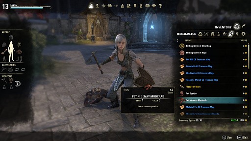 画像集 No.014のサムネイル画像 / 「The Elder Scrolls Online」でクローズドβテスト開催中。PTSでは製品版に付属する特典アイテムが公開に