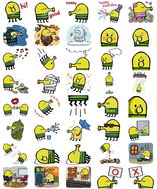 ���������꡼ No.001�Υ���ͥ������ / ��doodle jump�פ�LINE ������פ��о졣��40������Ͽ