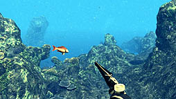 画像集#006のサムネイル/オーバーランド，モリで突いて魚を捕るスピアフィッシングシム「デプス ハンター」を，2012年5月18日にリリース