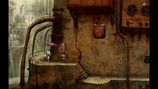 画像集#008のサムネイル/絵本のような幻想世界を冒険。スマートフォン向けアドベンチャー「Machinarium」を紹介する「(ほぼ)日刊スマホゲーム通信」第453回