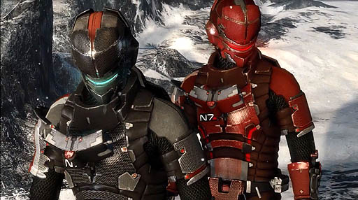 ネクロモーフとの戦いはn7 Armorで Dead Space 3 で Mass Effect 3 のアイテムが使用可能に