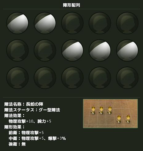 画像ギャラリー No.002のサムネイル画像 / 「ほのぼの三国志」“長蛇の陣”や“蜂矢の陣”など陣形システムの情報を公開