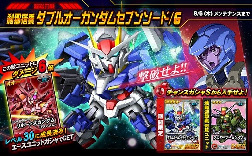 画像ギャラリー No.001のサムネイル画像 / 「SDガンダムオペレーションズ」,総力戦&超総力戦ダブルオーガンダムセブンソード/Gが開始