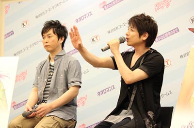 画像ギャラリー No.063のサムネイル画像 / ルビー・パーティーの新作タイトルは9月に発表。「100万人の遙かなる時空の中で」完成披露会と,高橋直純さん&保志総一朗さんのトークセッションをレポート