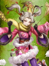 画像ギャラリー No.004のサムネイル画像 / 「もののけ大戦“陣”」,モノクマの絵巻が手に入るコラボキャンペーン