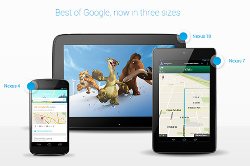 Google，Android 4.2採用のスマートフォン「Nexus 4」とタブレット