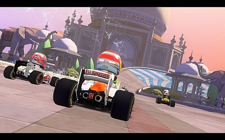 画像集#005のサムネイル/ポップで奇想天外なレースゲーム「F1 RACE STARS」が本日発売＆有料DLCの配信がスタート。発売記念ムービーやオンラインマニュアルも公開に