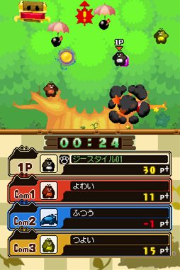 画像ギャラリー No.004のサムネイル画像 / ふわふわ対戦アクション「もけもけ」,DSiウェアとして7月25日に配信開始