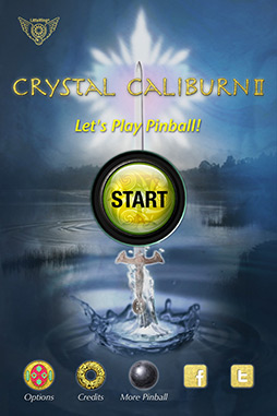 画像集#003のサムネイル/滑らかなボールアクションに注目のiOS向け「Pinball Crystal Caliburn II」を紹介する「（ほぼ）日刊スマホゲーム通信」第15回