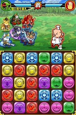 画像ギャラリー No.004のサムネイル画像 / 「戦国パズル!!あにまる大合戦」がエースコックの「こぶた」とコラボを実施