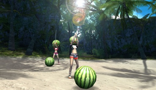 画像ギャラリー No.002のサムネイル画像 / 「アヴァベルオンライン」，期間限定「真夏のスイカ割りイベント」が本日スタート