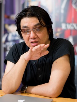 画像集#018のサムネイル/シリーズ再始動を告げるスピンオフ小説「BLAZBLUE ブラッドエッジ エクスペリエンス」。ここから始まる新展開について,森Pと著者・駒尾氏に聞いてきた